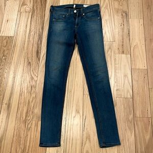 Rag and Bone dark blue skinny/stretch jeans